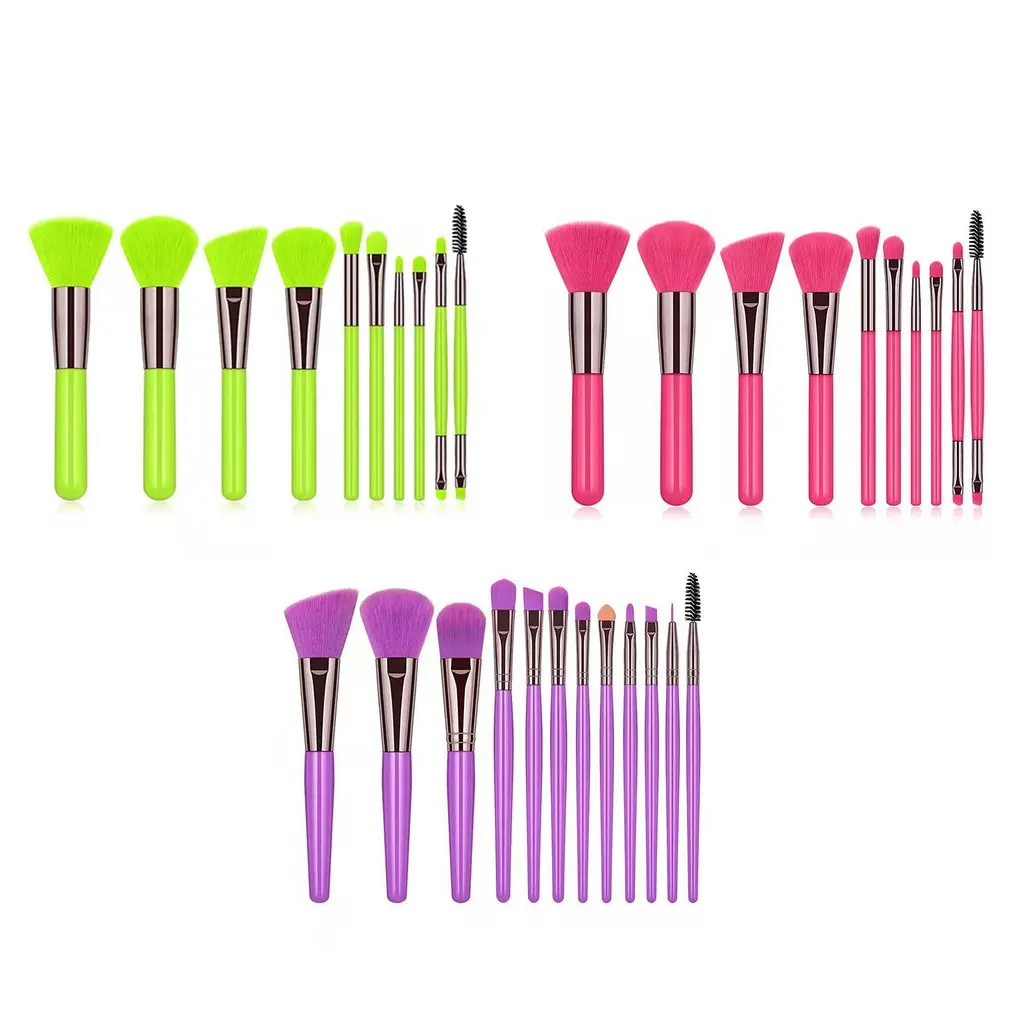 

10 шт./набор, кисти из натурального волокна для макияжа