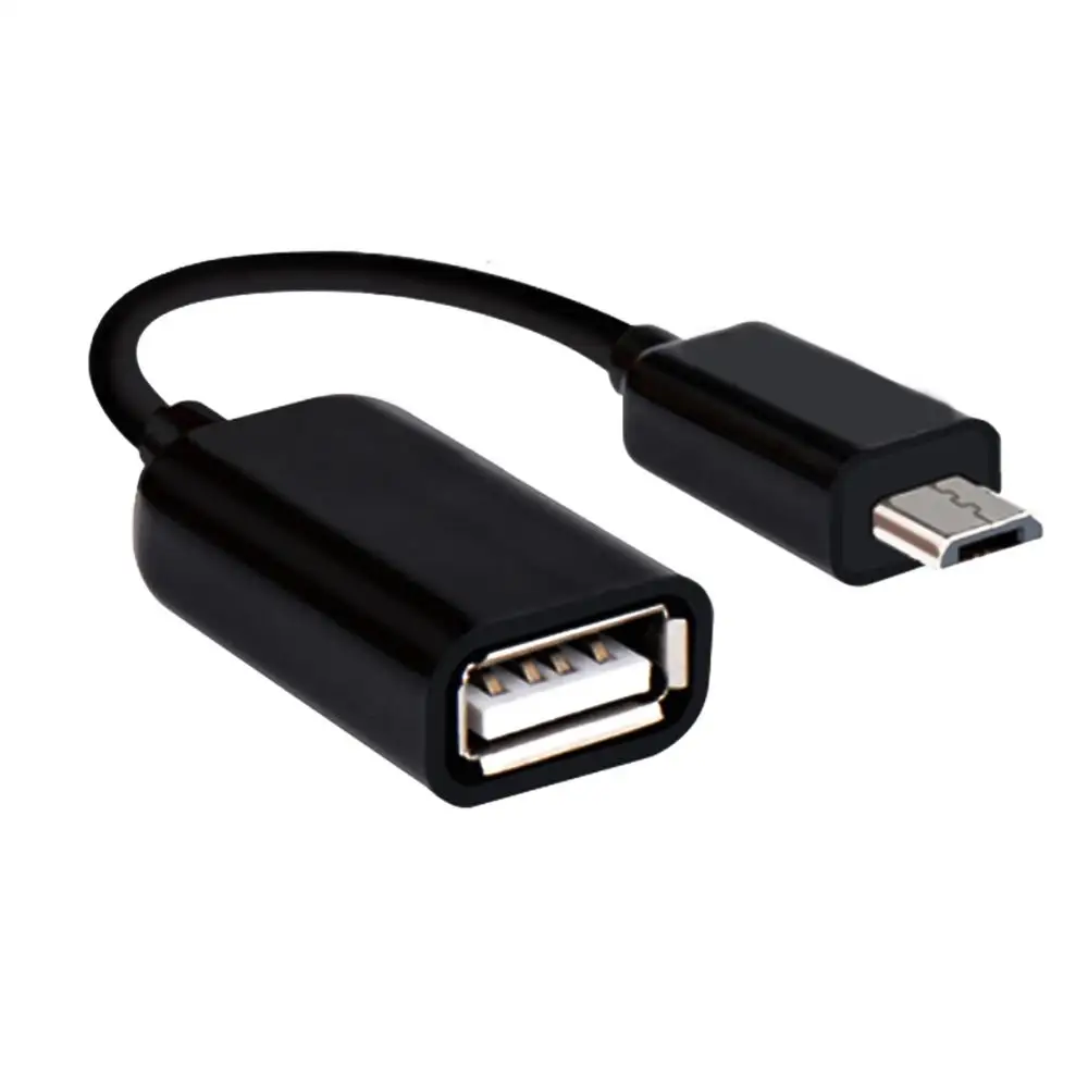 Micro USB OTG кабель передачи данных Micro USB адаптер «Папа-мама» для samsung htc Android HJ55 - Цвет: black