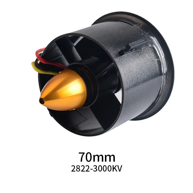 

6 Leaves 70mm Duct Fan Unit 3000KV Brushless Outrunner Motor for RC EDF Jet AirPlane DIY acces QF2822