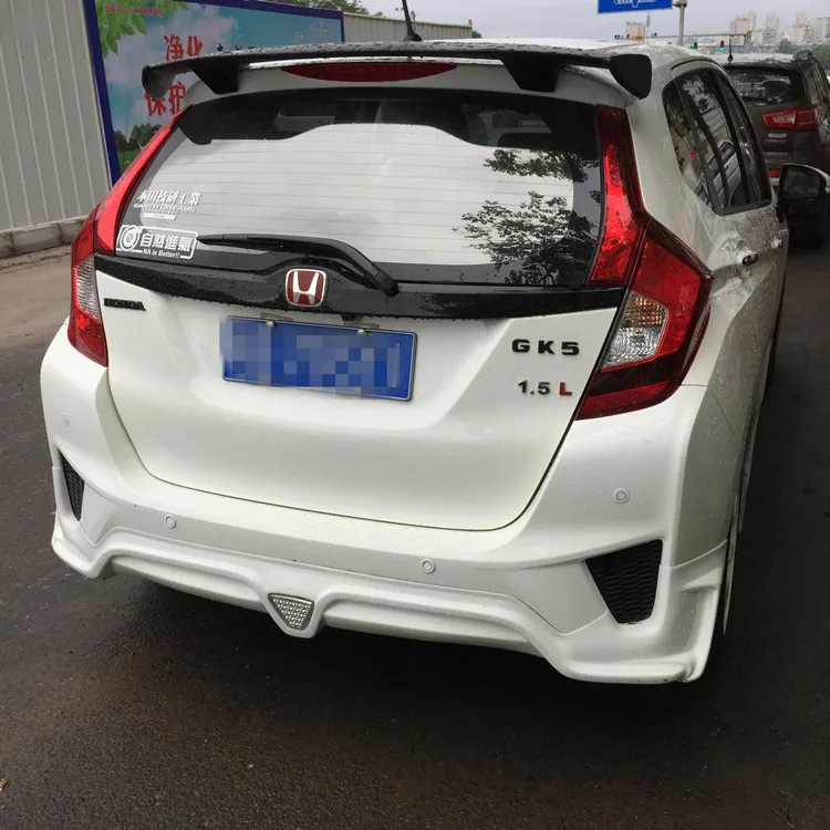 Спойлер для Honda Jazz Fit 2014 2015 2016 2018 задний спойлер из АБС материала автомобильного