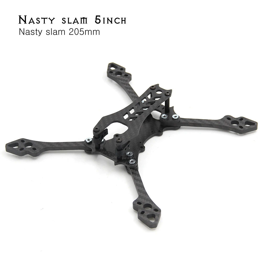 Квадрокоптер Slamnasty 5 дюймов 207 мм 7 266 углеродное волокно FPV Racing Quadcopter рама с рычагом