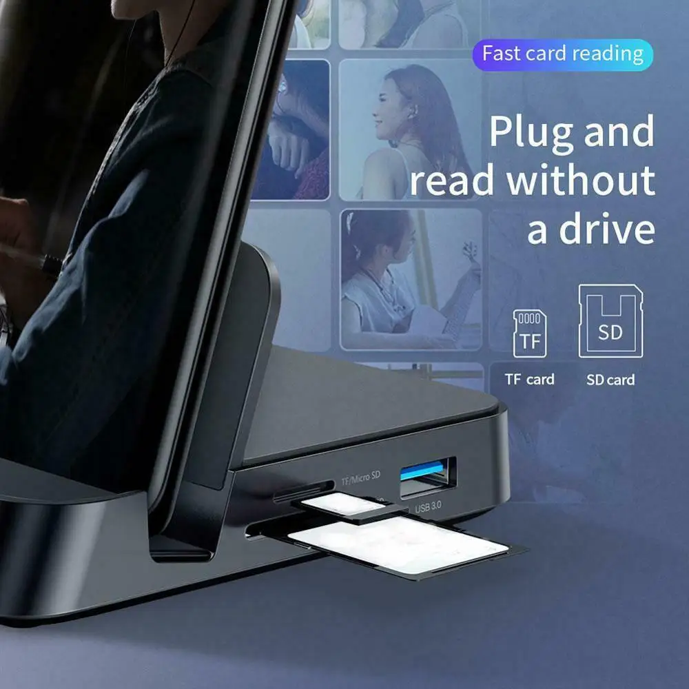 Док станция USB C HUB Type 7 в 1 подставка для телефона док Dex адаптер питания HDMI Samsung
