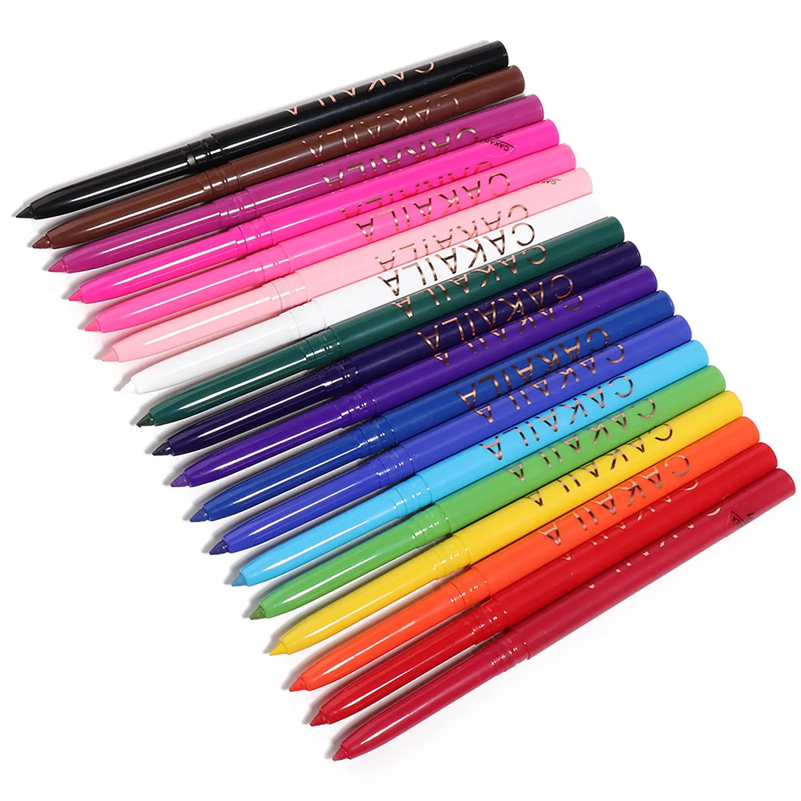 

18 Colors Halloween Color Eyeliner Pen Set Rainbow Color Liquid Cream Eyeshadow Splash-proof And Sweatproof Eye Makeup Steadfast