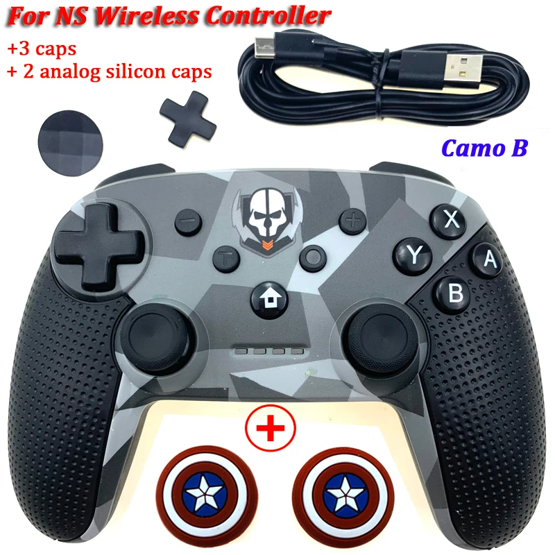 Colorful B Беспроводной игровой контроллер, джойстик для Nintendo Switch Console, Bluetooth Gamepad Pro Joypad для Android/PC, аксессуары, контроллер - Цвет: Colorful B