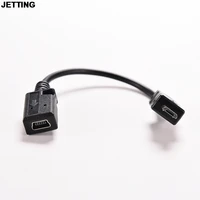 jetting 17cm micro usb male to mini usb female data sync charge adapter cable tsc drop shipping