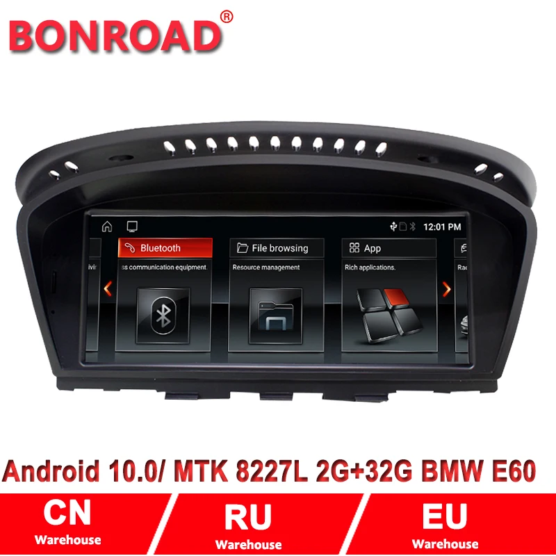 Автомобильный мультимедийный плеер Bonroad 8 дюйма Android 10 0 для BMW 5 серии E60 E61 E63 E64 E90 E91