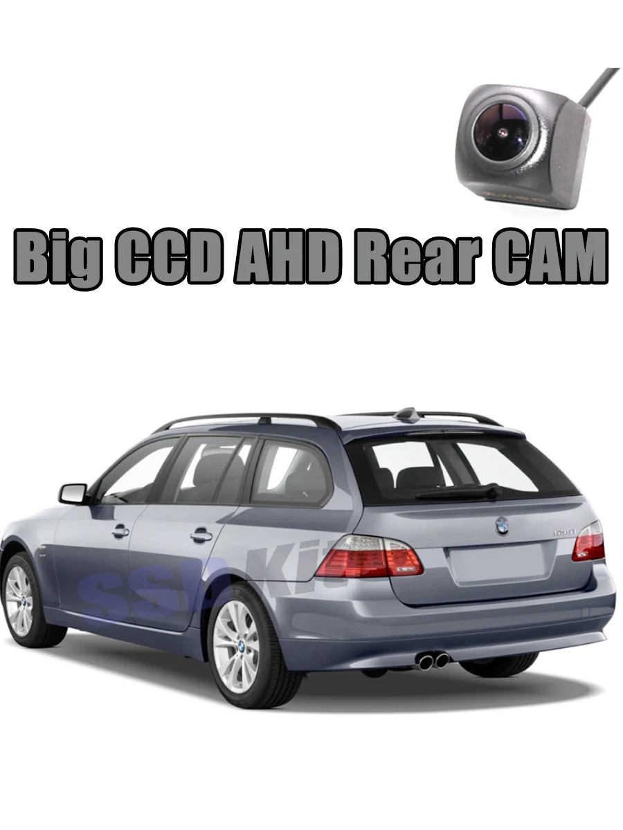 

Для BMW 5 M5 E60 E61 F10 F11 F07 F18 задний Супер Ночной вид AHD 720 1080 Водонепроницаемая задняя камера автомобиля большая CCD задняя камера