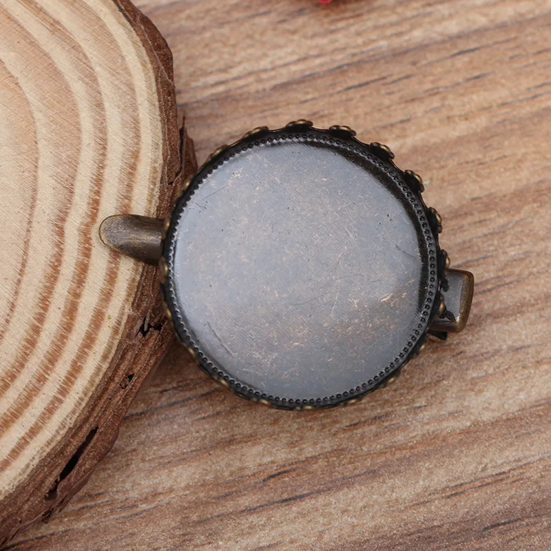 Круглая Корона 10 шт. 25 мм гнездо шпильки для волос полимерные заготовки под