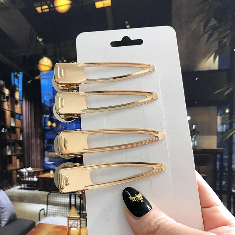 

4PCS Hair Clips Set Crystal Simulation Pearl Hair Accessories Fashion Barrettes For Women Bees Star Heart Hairgrip Hairpins 2020