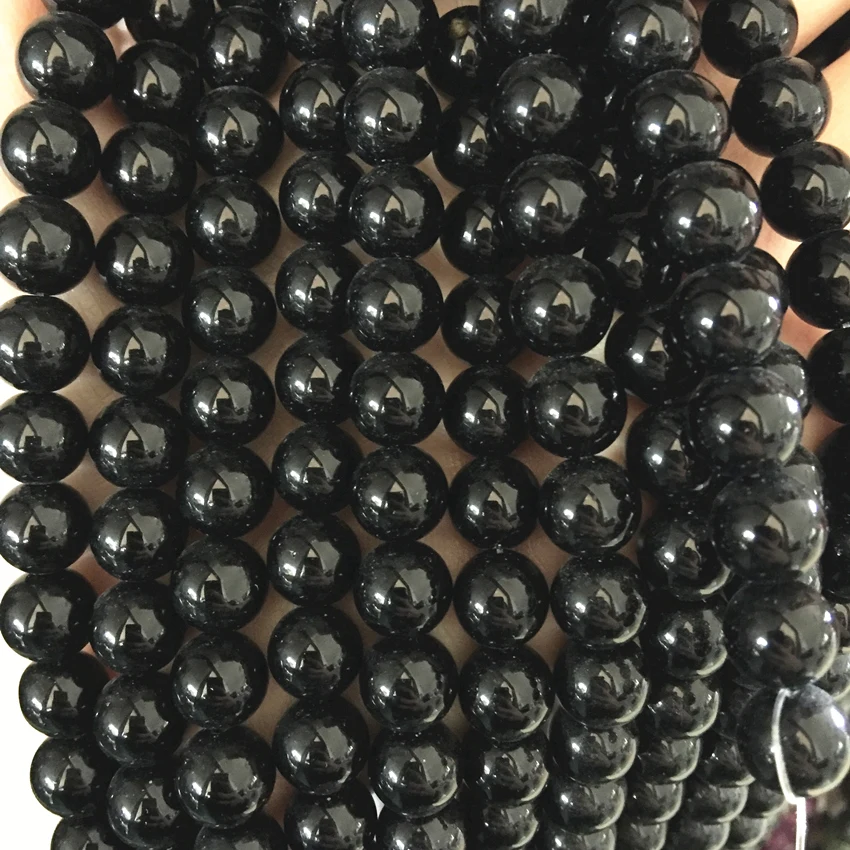 Граненые/Круглые Бусины Из Черного Искусственного Камня 2 мм 14 женские Украшения