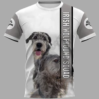 irish wolfhound 3d printed t shirt harajuku streetwear t shirts funny animal men for women short sleeve drop shipping
