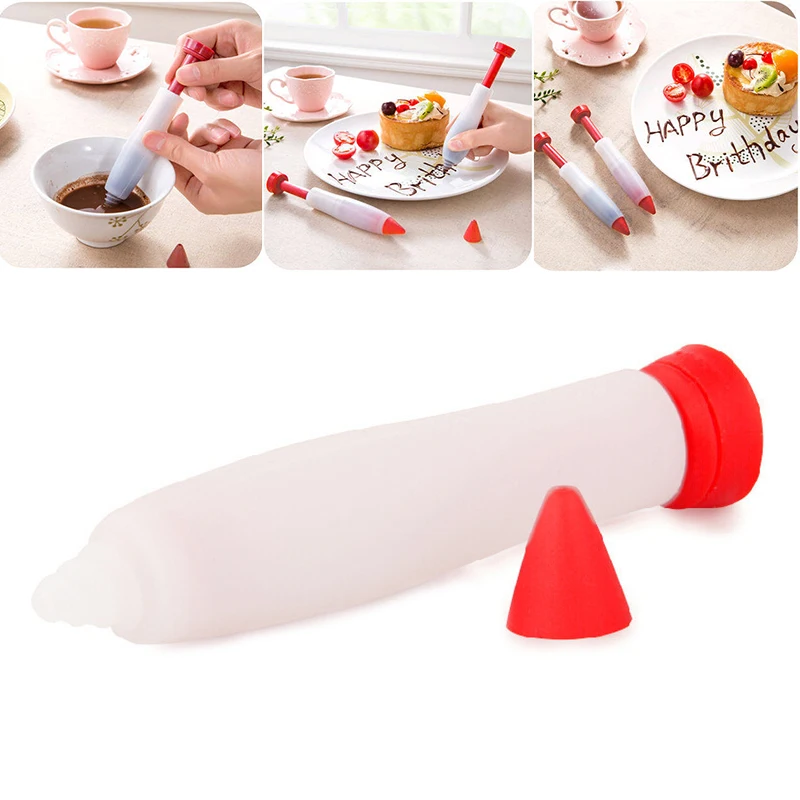 Декор торта шприц ручка еда письмо Кондитерские ручки для кондитерских Крем