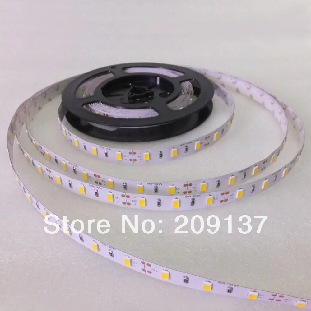 

5730 SMD LED strip flexible light 12V non-Waterproof 60LED/m 5m/lotNew LED Chip 5730 Bright than 5050Super Bright
