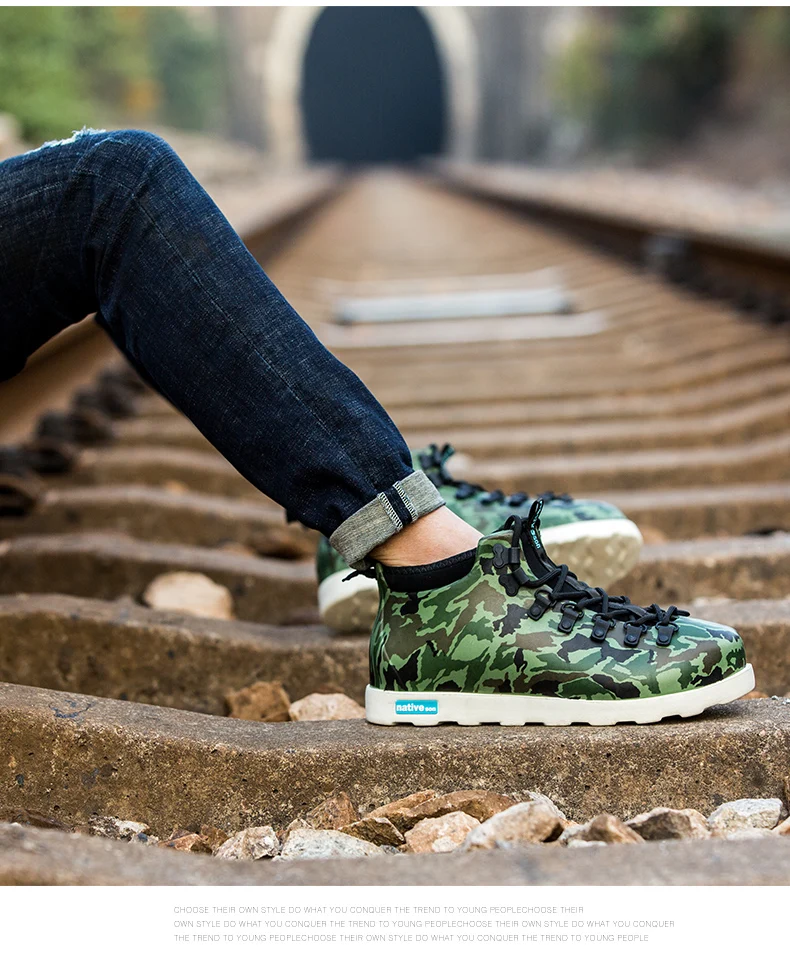 Непромокаемые ботинки Светильник Кроссовки для рыбалки Мужские зеленые