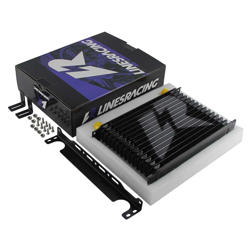 LINESRACING AN10 15 рядный Алюминиевый масляный радиатор с монтажным кронштейном 262 мм