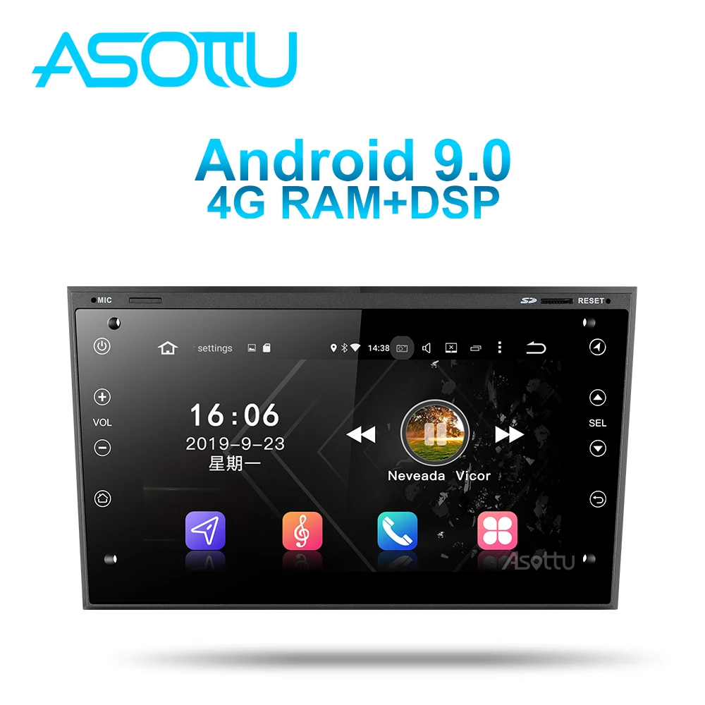 Автомобильный мультимедийный плеер Asottu OB601 Android 9 0 PX6 для opel Astra H Corsa Meriva Antara Zafira