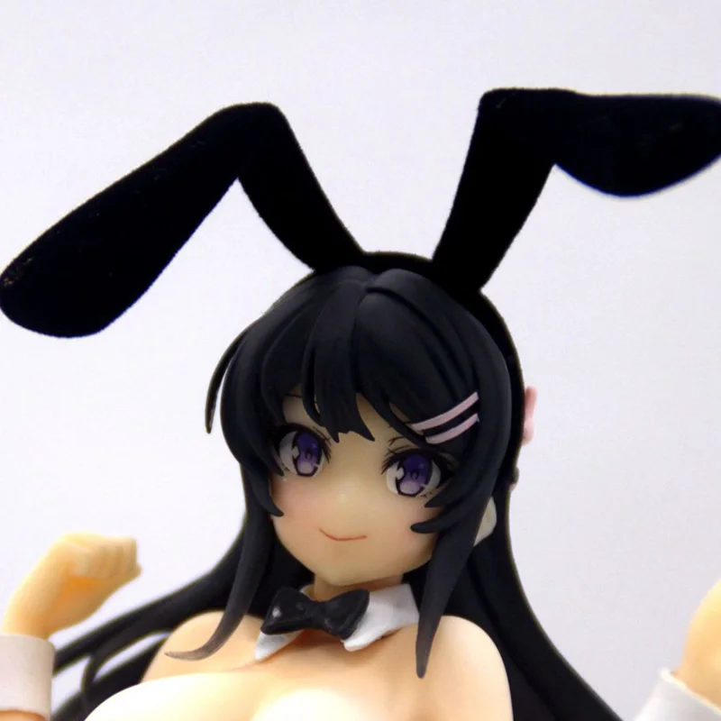 

20 см Seishun Buta Yarou Wa Bunny Girl Senpai No Yume Wo Minai Sakurajima Mai Bunny Ver. Голая Смола Коллекция GK аниме фигурки