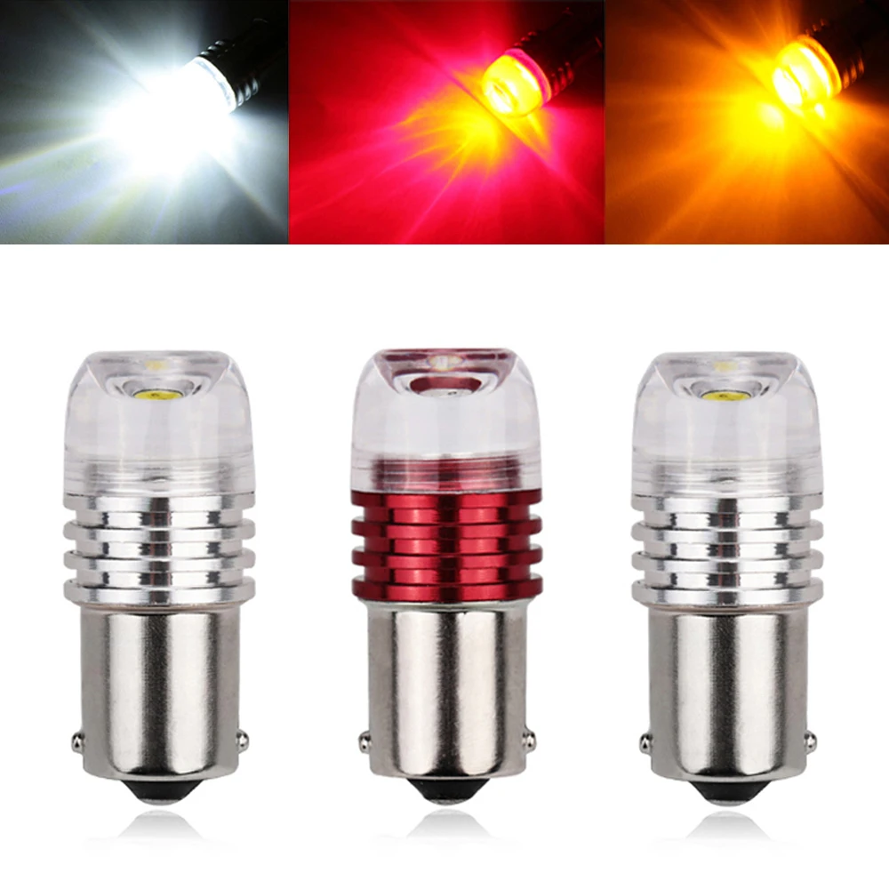 Автолампа 1156 BA15S P21W BAU15S PY21W BAW15S PR21W BAY15S Flash COB 12 В автомобисветодиодный Светодиодная