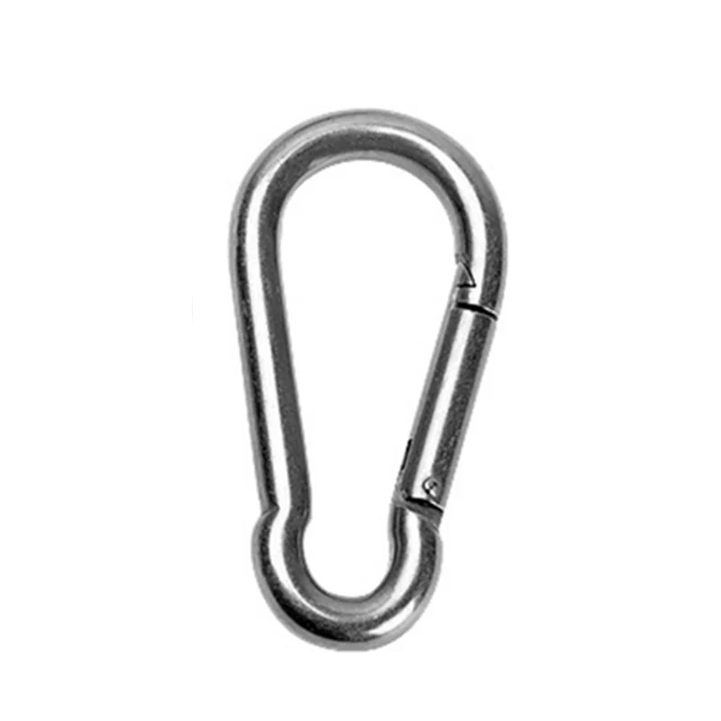 

Stainless Steel M4-M12 Snap Spring Locking Hooks Safety Carabiner Clips Buckle