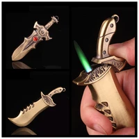 personalise knife sword metal windproof strange and interesting lighter gas lighters smoking accessories gadgets for men