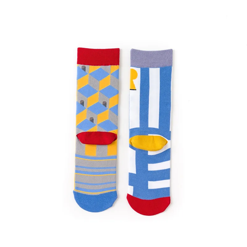 Хлопковые носки с принтом в горошек уличная мода тренд британском стиле