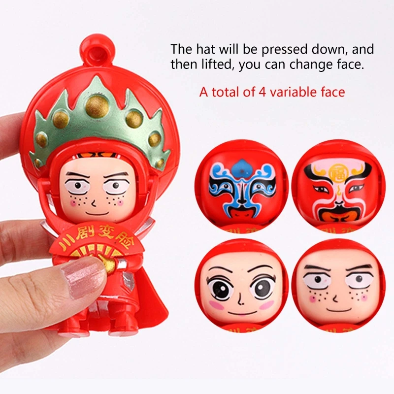 Китайская традиционная культура народное искусство меняющая лицо кукла