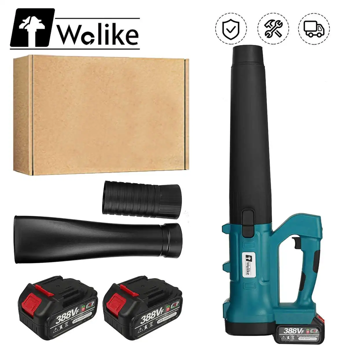 Электрический безщеточный воздуходувка для уборки снега 3000 Вт беспроводной дома