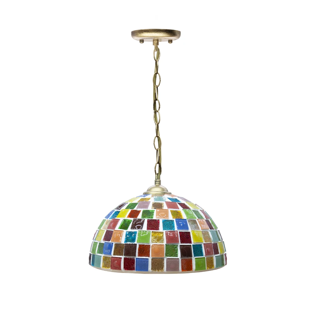 

Artpad Turkish Pendant Lights with Handmade Colorful Glass Lampshade Ceiling Hanging Light for Bar Dining Room Kitchen Bedside