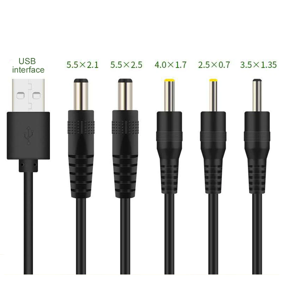 1 шт. USB A штекер к DC 2 5 3 35 4 0 7 мм источника питания тип А Удлинительный кабель