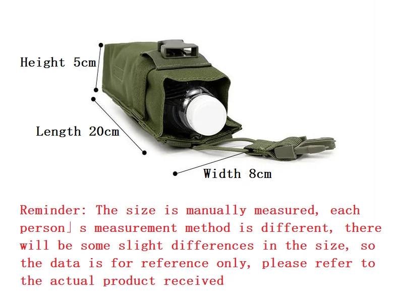 Outdoor multifunctional water bottle bagMultifunctional Molle tactical walkie talkie bagOutdoor sports camouflage accessory bag