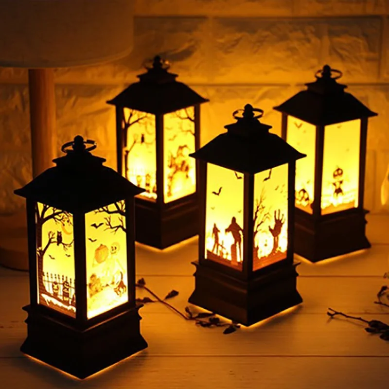 Светильник ящаяся игрушка на хэллоуин искусственная кожа винтажный тыквенный