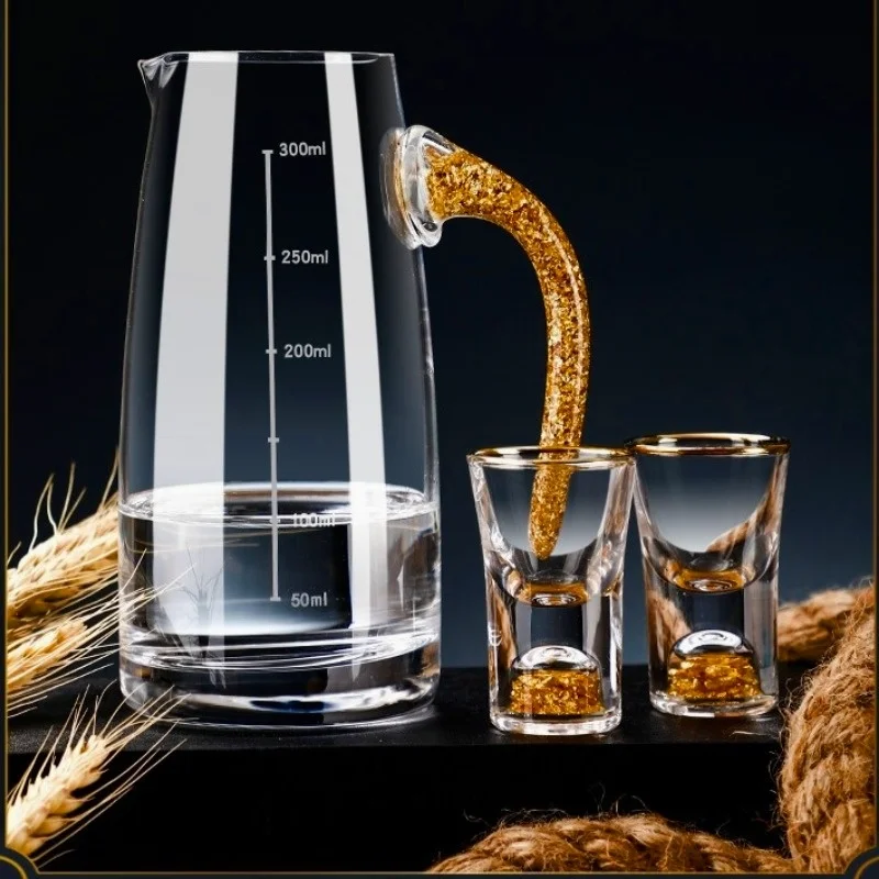 

7 шт., стеклянные бокалы для вина и водки, без свинца