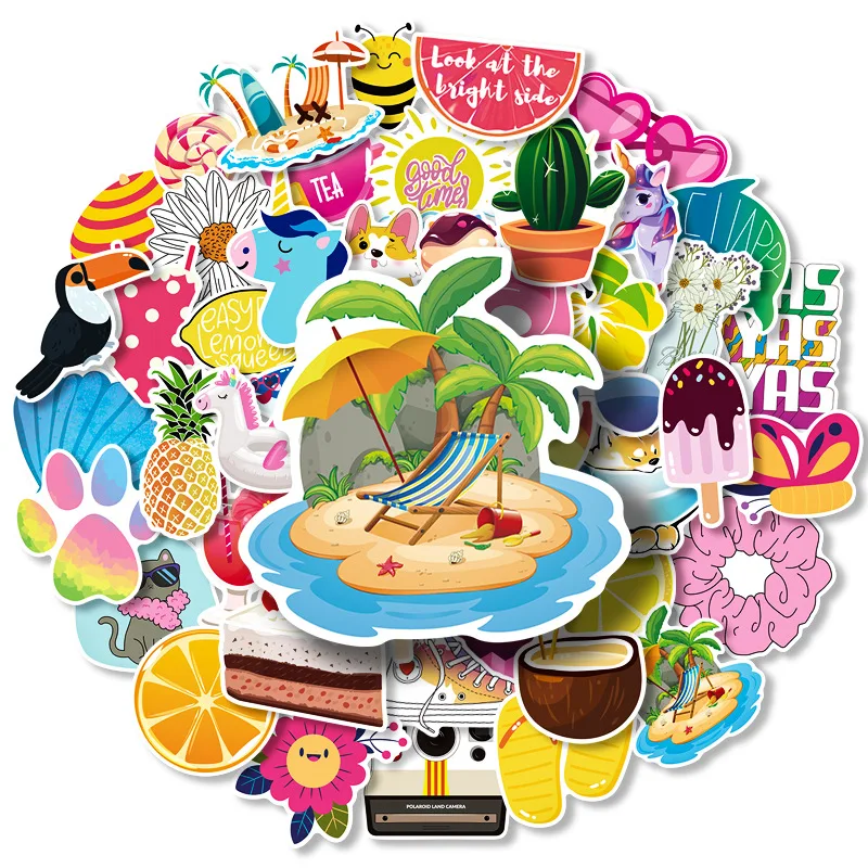 

50pcs Cute Cartoon Stickers Personality Girl Graffiti Stickers