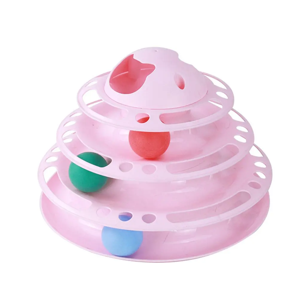 

Четырехслойный поворотный круг для кошек, интерактивные Развивающие игрушки для кошек, самовосстанавливающийся поворотный круг для кошек,...