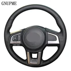 Черная искусственная кожа Чехол рулевого колеса автомобиля для Subaru Legacy 2016 Outback 2015 2016 XV 2016 Forester 2016 интерьер