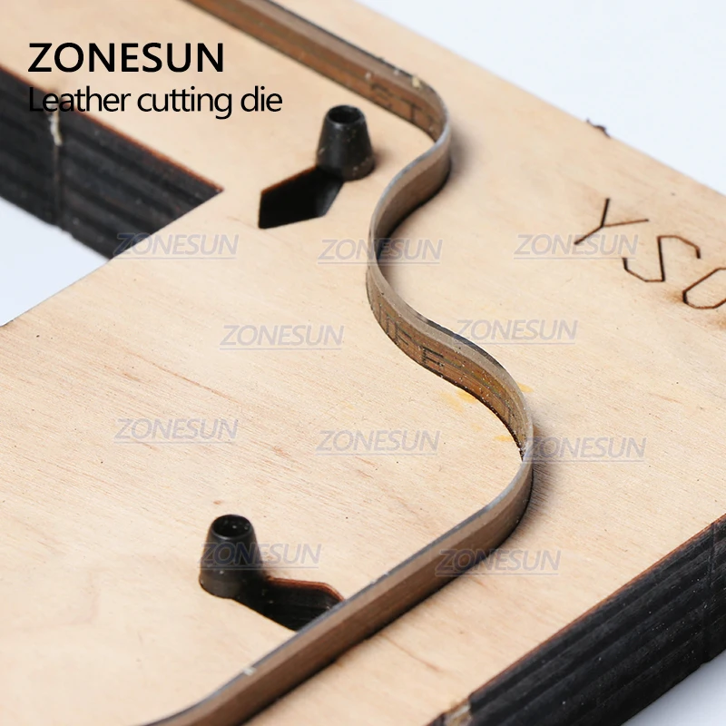 ZONESUN S004 изготовленный на заказ кожаный брелок для ключей высечки ручной работы