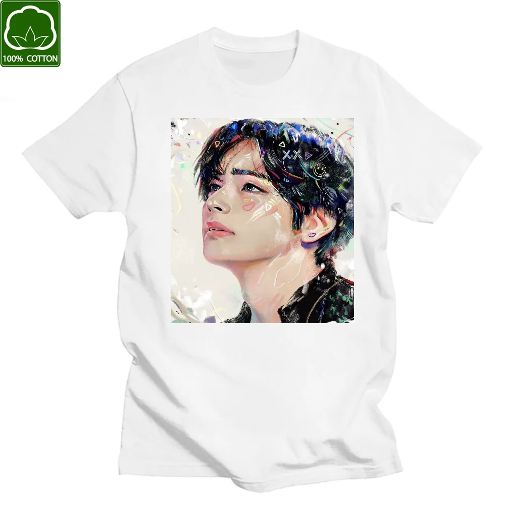 Camiseta de algodón Unisex, prenda de vestir, de manga corta, estilo Harajuku de los 90, con estampado de Bangtan Boy, con diseño de Kpop dynamine coreano, novedad de 2021