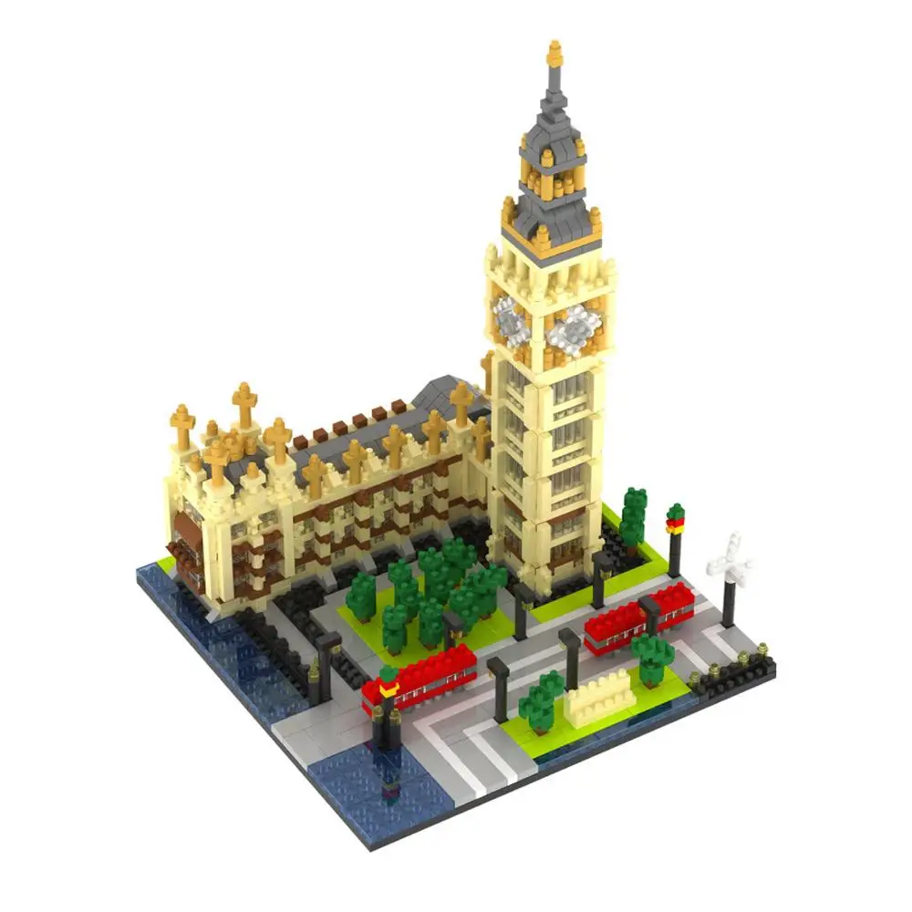 Хит продаж Lepining city creators architecture английская большая ben Elizabeth башня мини микро