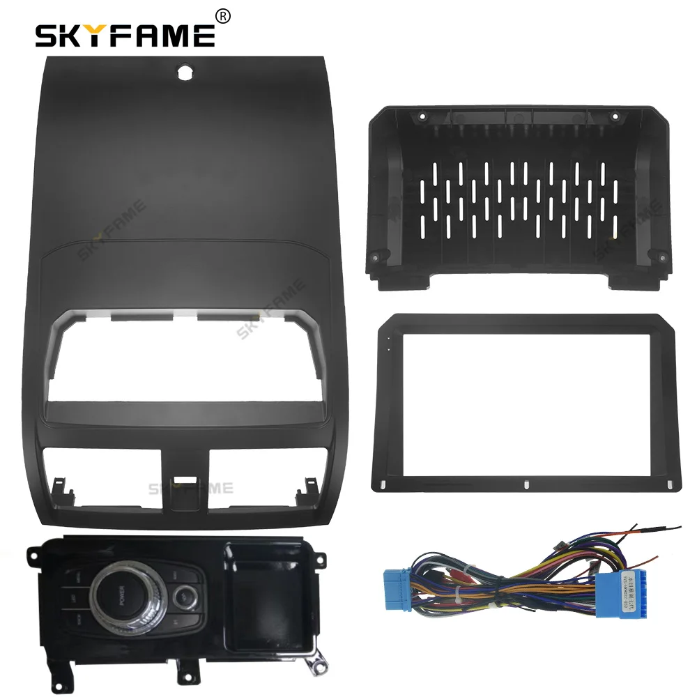 

SKYFAME Car Frame Cable Kits Fascia For HONDA ACCORD 7/7TH 2003-2007 With Knob Mouse Big Screen Audio Dash Panel Frame Fascias