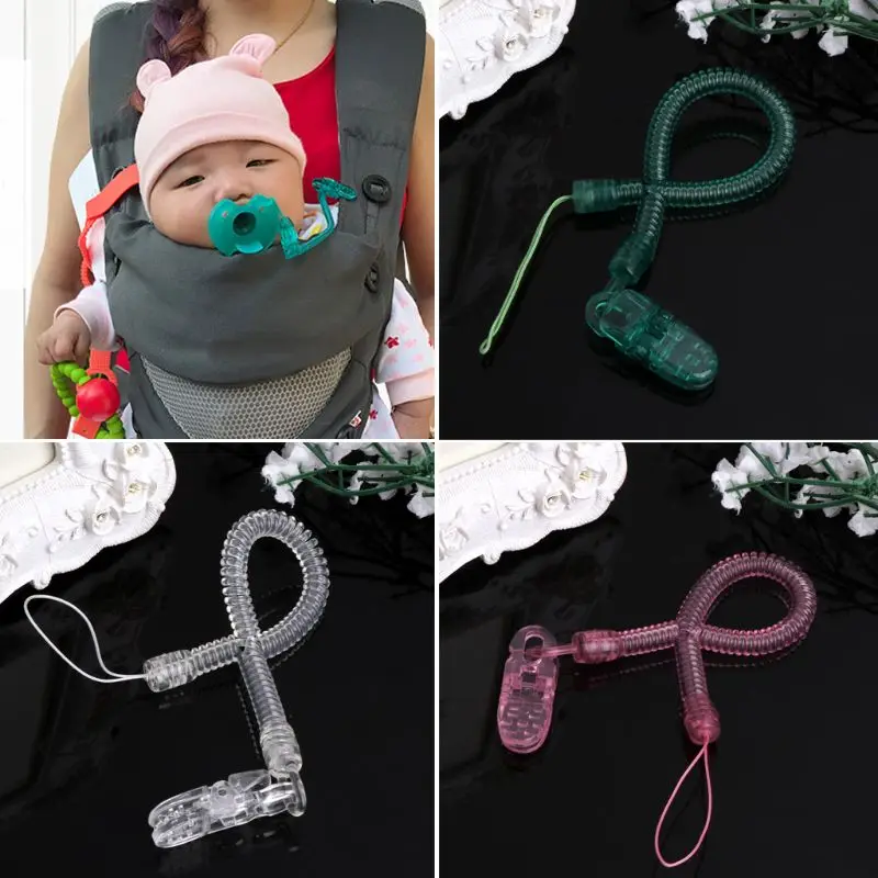 

Baby Kids Boy Girl Chain Clip Holders Dummy Pacifier Soother Nipple Leash Strap