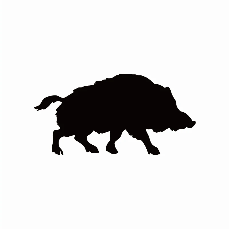 Виниловые наклейки для автомобиля DAWASARU Wild Boar Pig декоративные с животным силуэтом