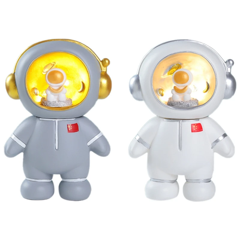 

Мультяшный космонавт астронавт ночник лампа для спальни полимерные украшения копилка украшение детские подарки