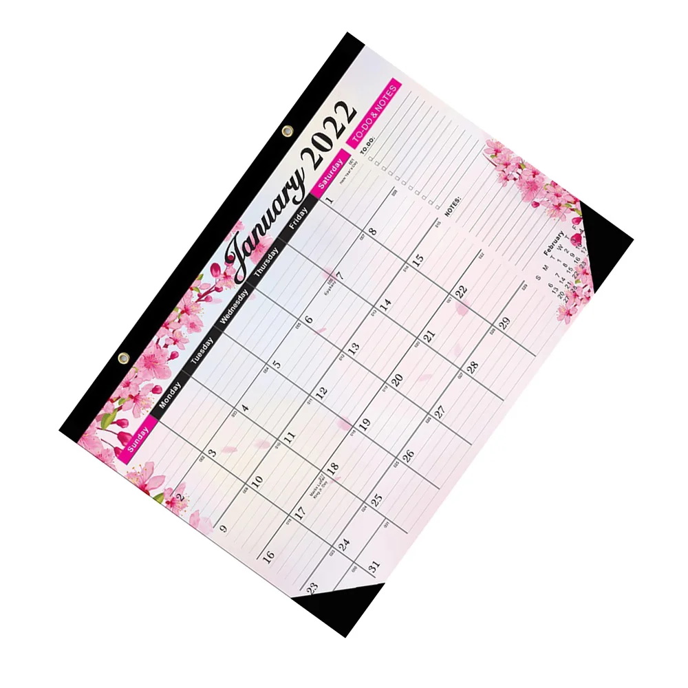 

1 Pc 2022 Holiday Wall Calendar Practical Note-taking Hanging Calendar