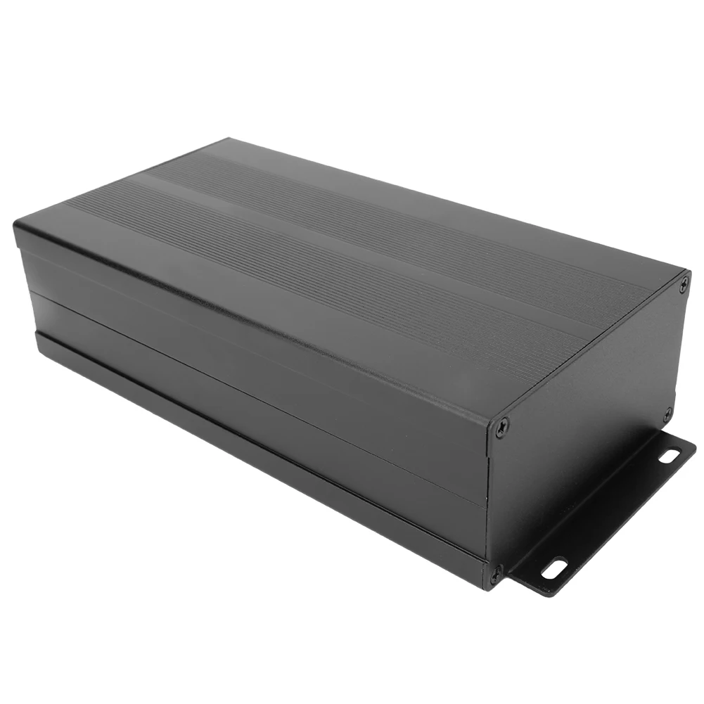 

Enclosure Electronic DIY Circuit Board Project Decoder Aluminum Box Cooling Case Sand Black Bend Plate Lightning Protection