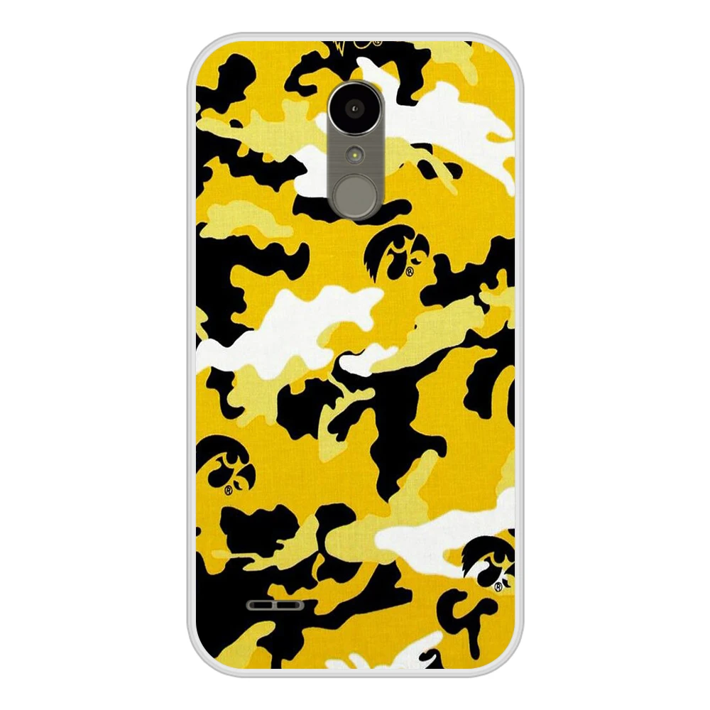 Силиконовый чехол для телефона LG K10 2017 камуфляжная Военная задняя крышка K 10 чехлы