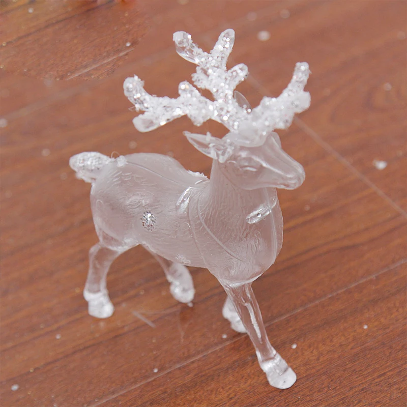 Рождественские куклы Белый Рождественский северный олень белый Лось Новогодние