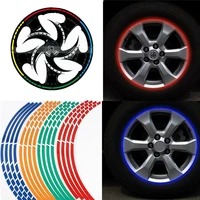 motorcycle wheel stickers breakpoint warning reflective decals warning universal personalise auto accessories 1718 inches