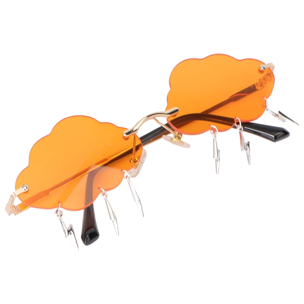

Sunglasses Glasses Cloud Party Disco Rimless Eyeglasses 90S Funny Noveltyeyewear Tassel Dress Clouds Sun Shaped Fashion Kids