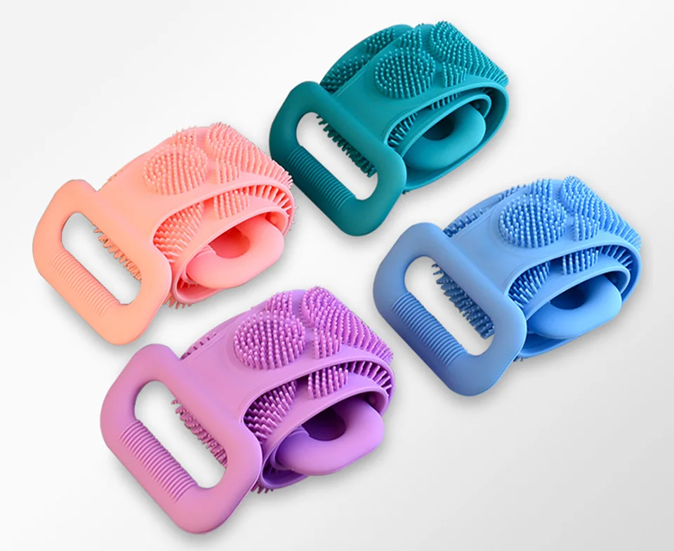 Силиконовая щетка для ванны скраб длинной спины массажная лента массажа