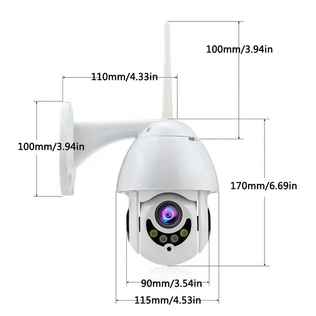 Ip камера 1080P наблюдения WiFi монитор Запись водонепроницаемая внутренняя/наружная